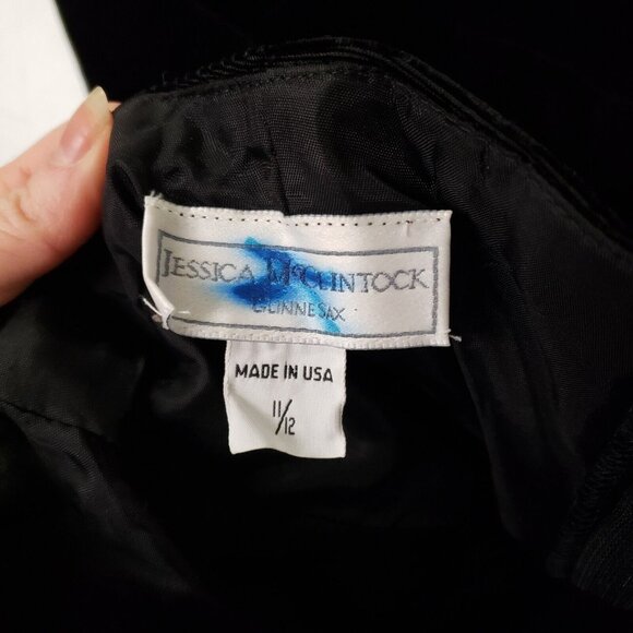 Vintage Jessica Mcclintock Womens Gunne Sax Babydoll Dress Size 12 Mini Velvet - Picture 4 of 9